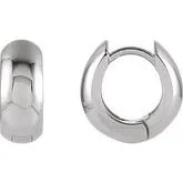 Sterling Silver 16.75mm Hinged Earrings