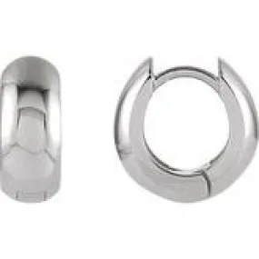 Sterling Silver 16.75mm Hinged Earrings
