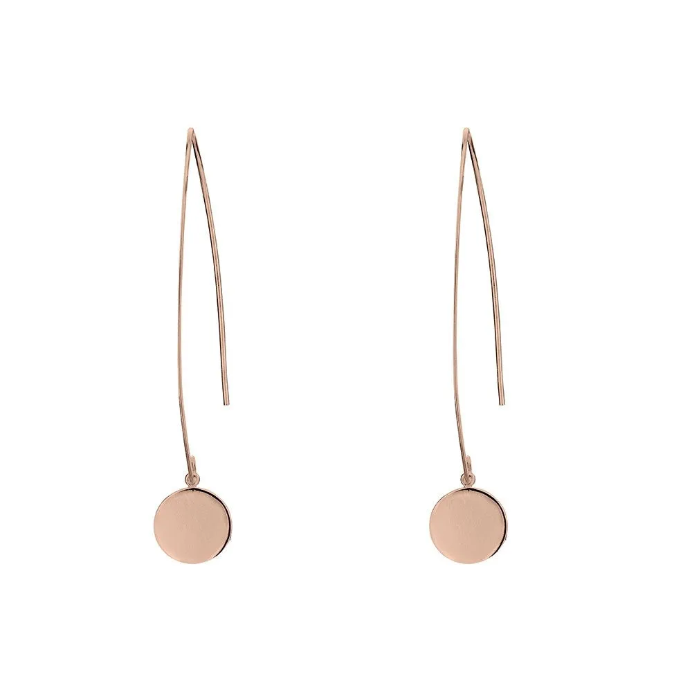 Sterling Silver Earrings - Hook with Disc