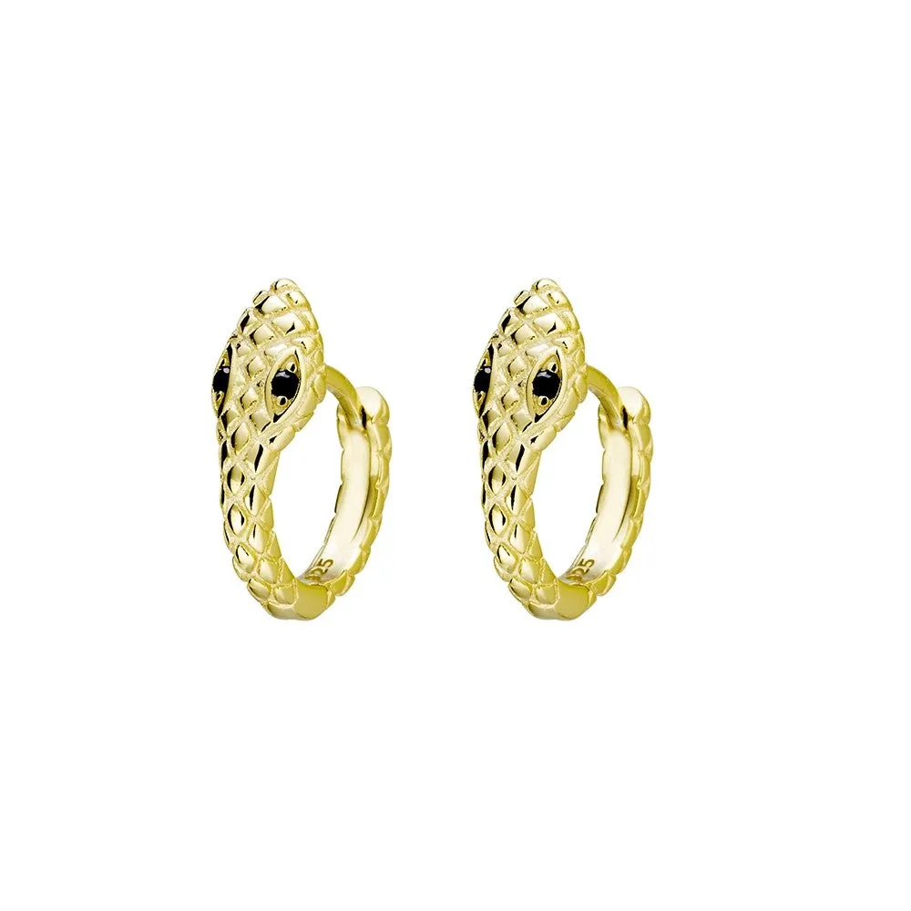 Sterling Silver Sleepers - Snakes