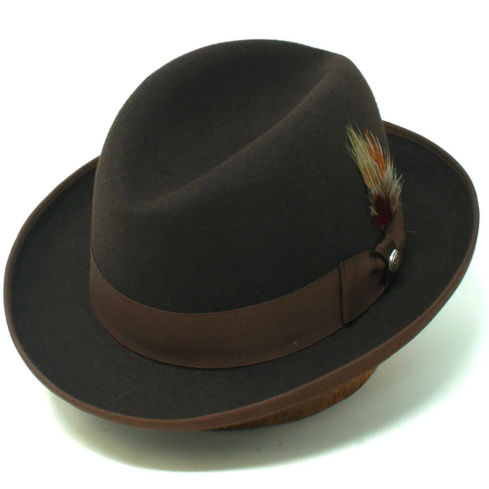 Stetson Homburg Wool Dress Hat