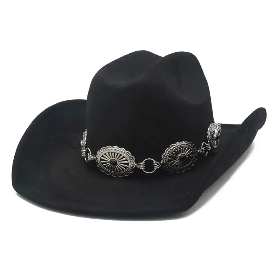 Stone Accent Conch Cowboy Hat