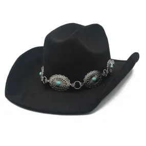 Stone Accent Conch Cowboy Hat