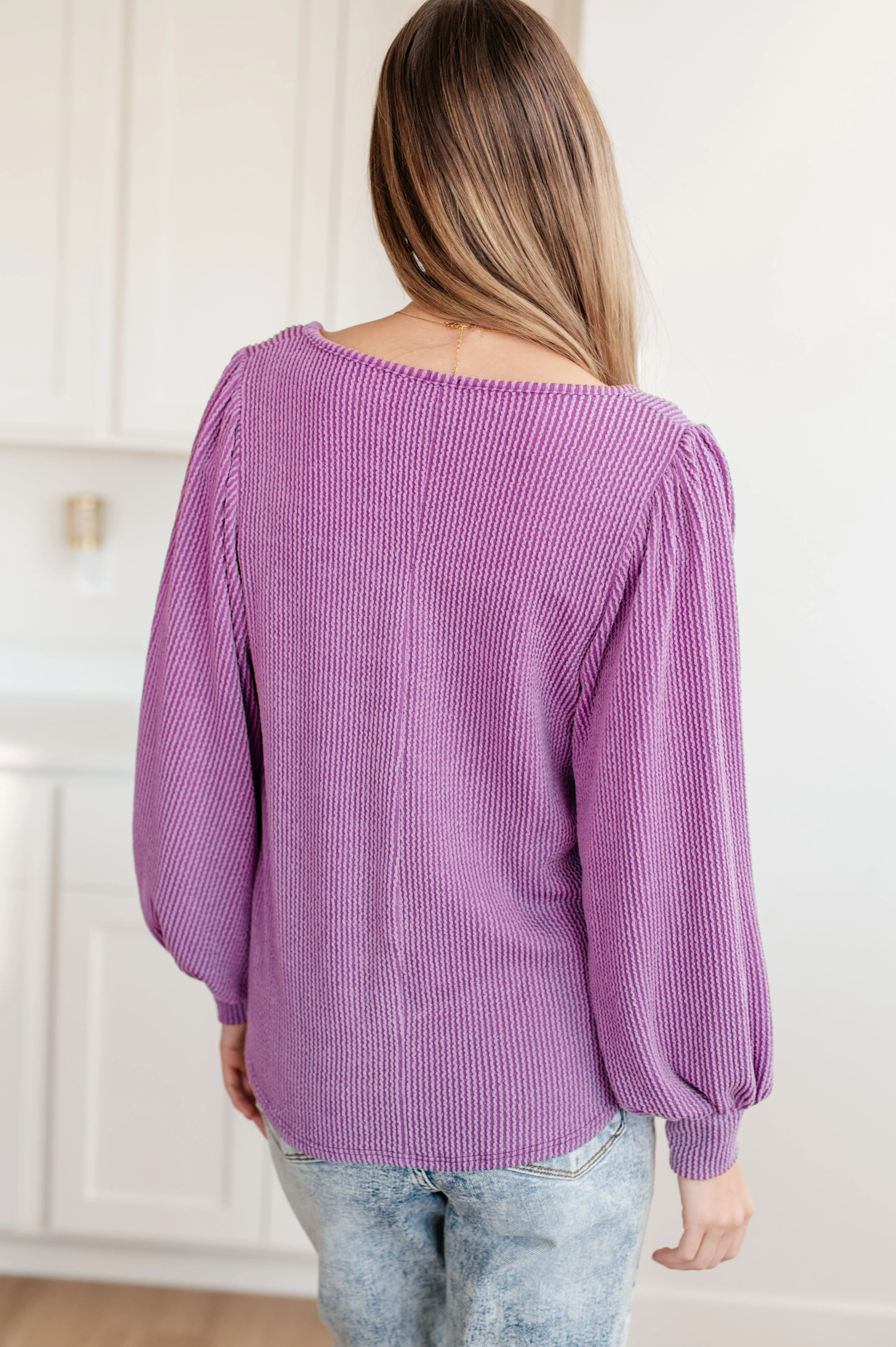 Stylish Look Balloon-Sleeve Top