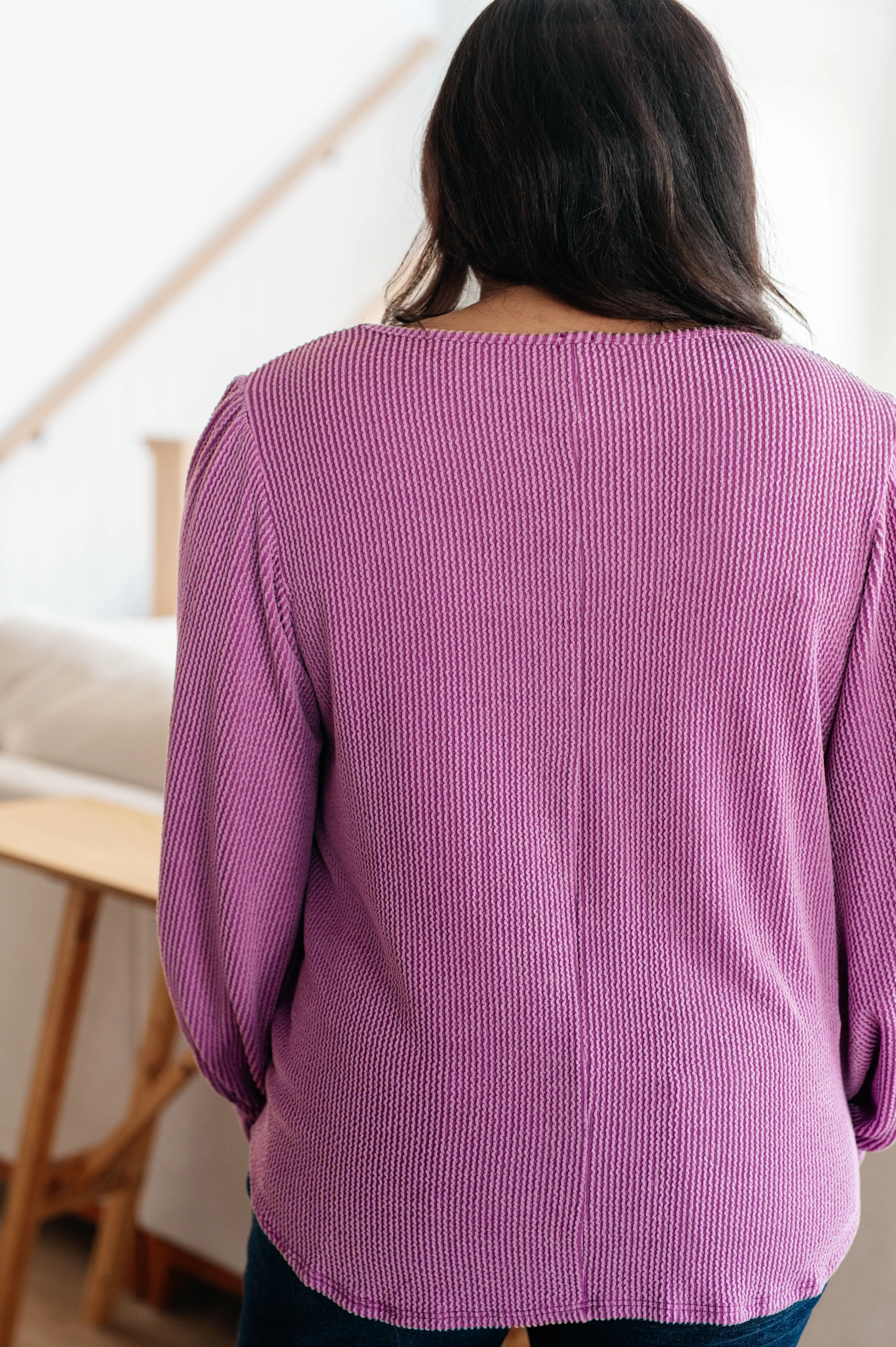 Stylish Look Balloon-Sleeve Top