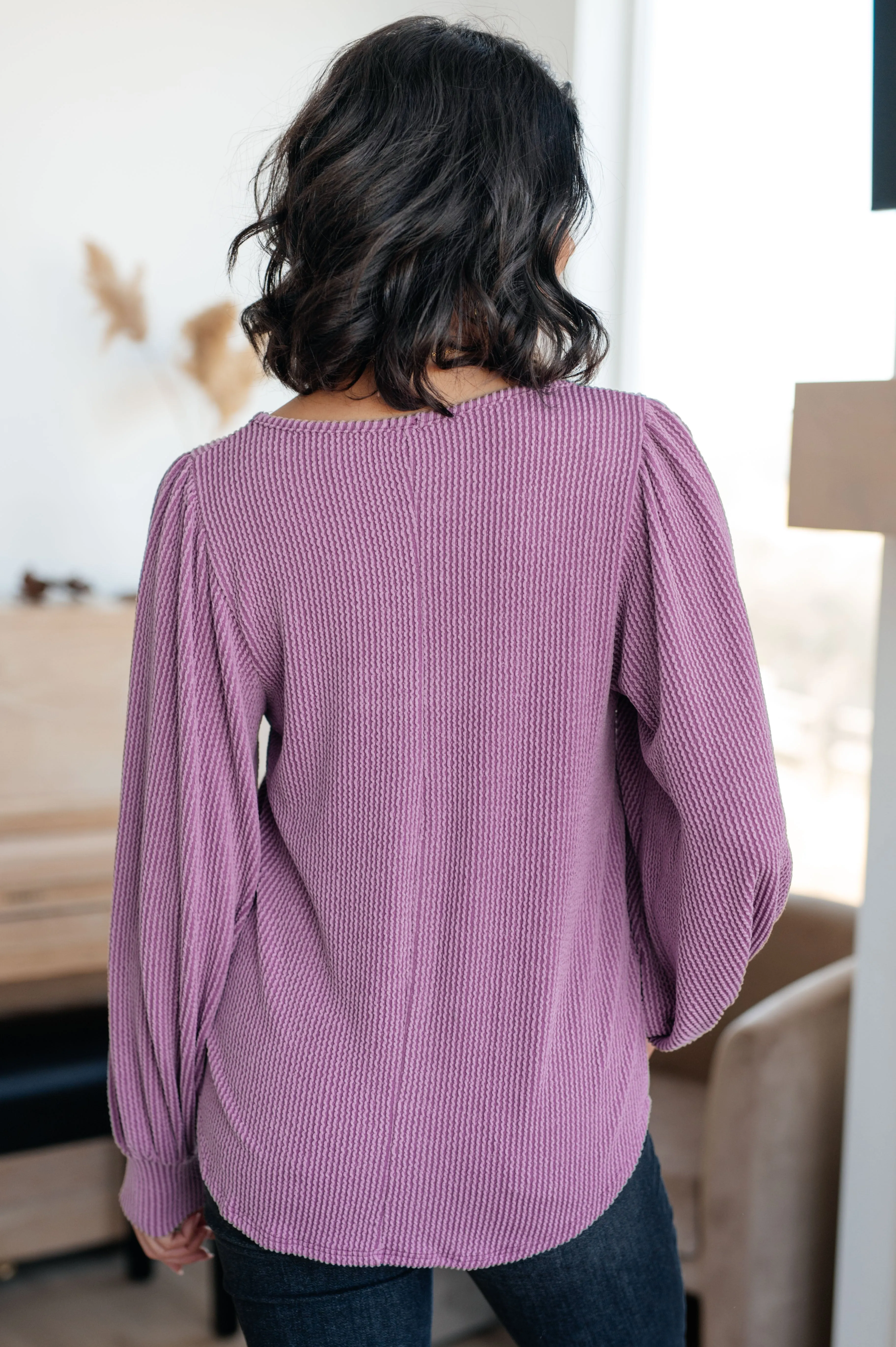 Stylish Look Balloon-Sleeve Top