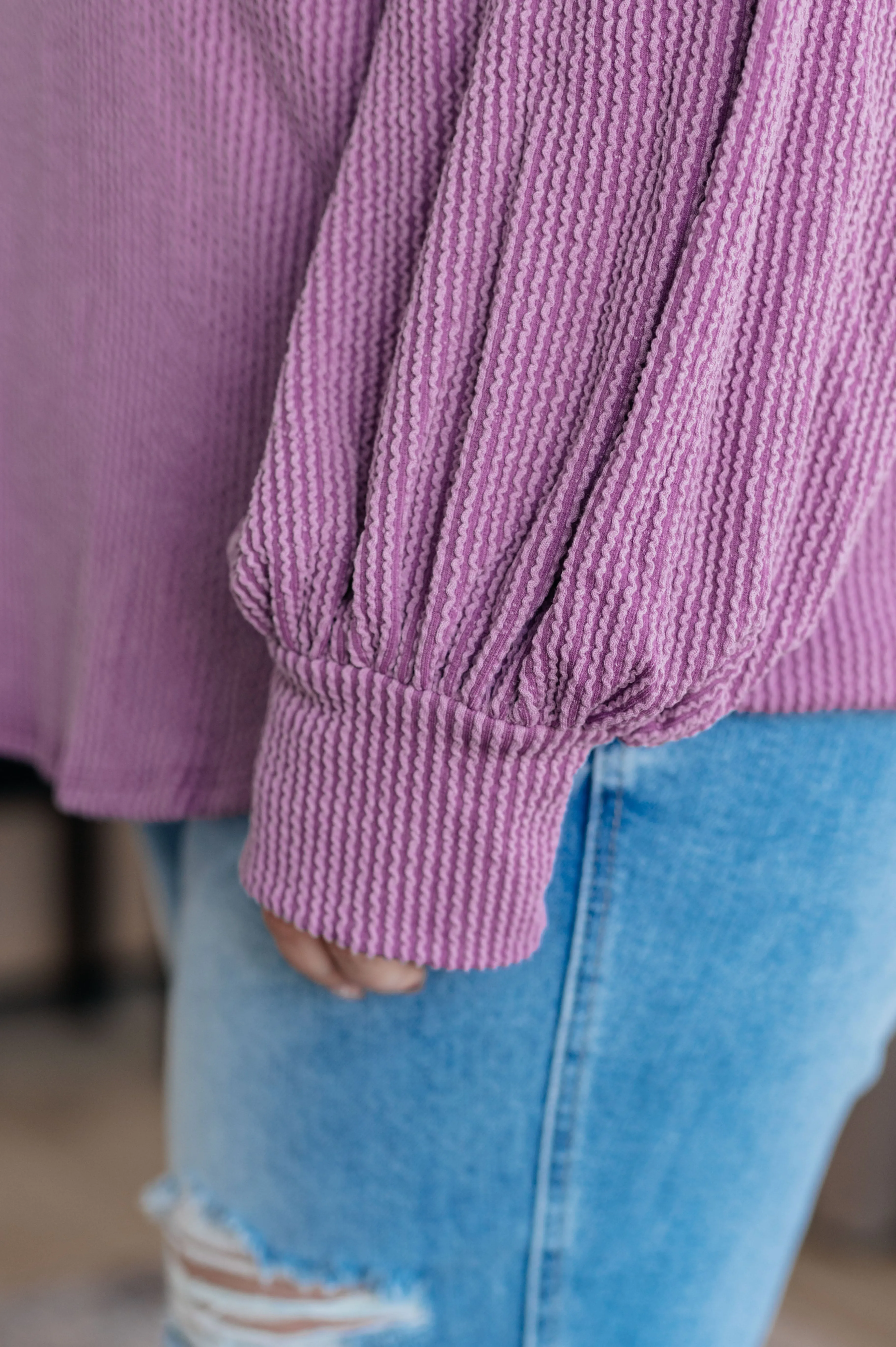 Stylish Look Balloon-Sleeve Top