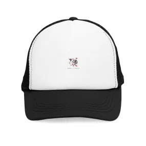 Stylish Mesh Cap with Artistic Design