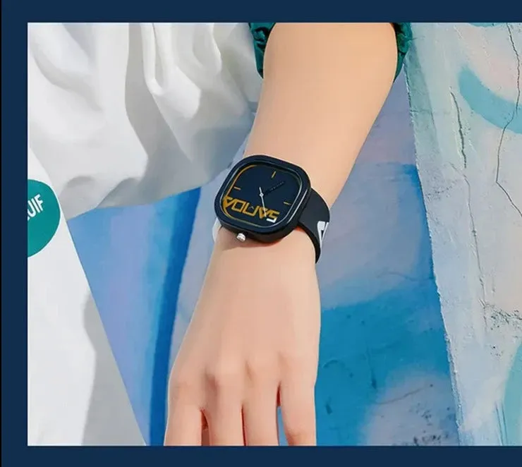 Suave Bold Face Silicone Watch