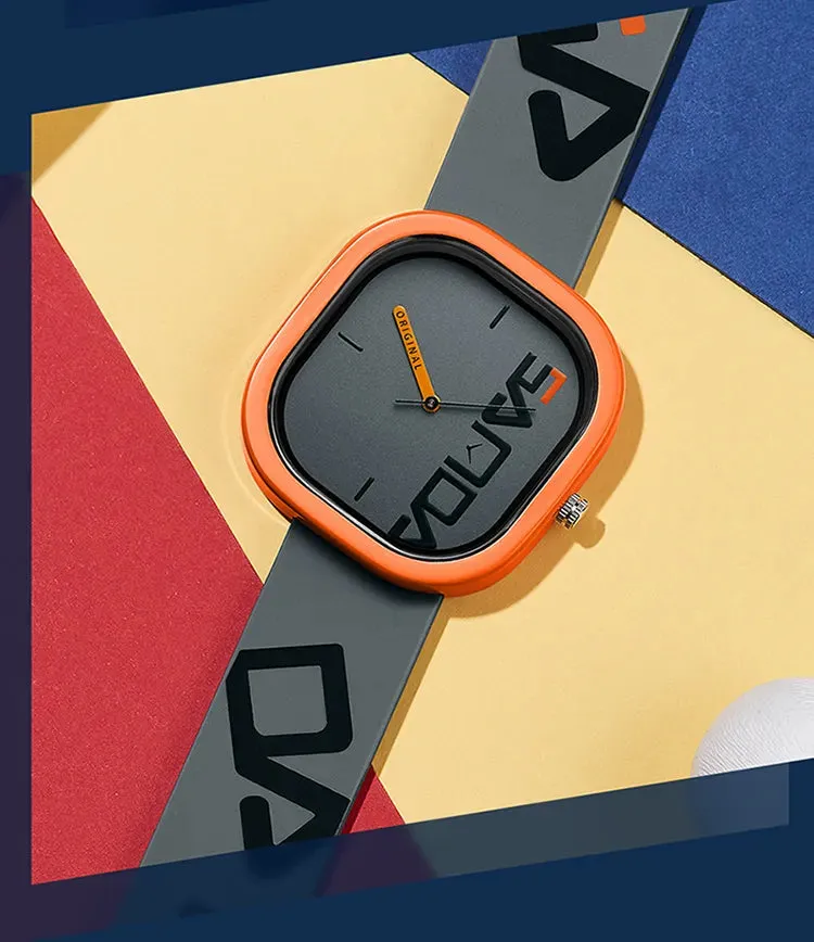 Suave Bold Face Silicone Watch