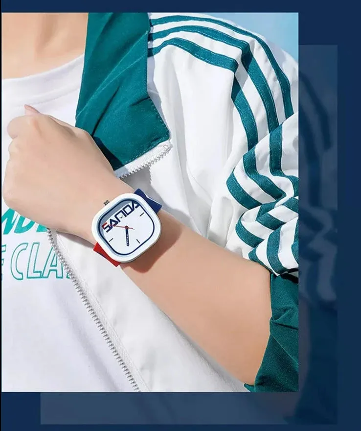 Suave Bold Face Silicone Watch