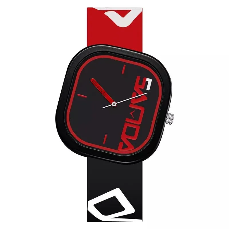 Suave Bold Face Silicone Watch