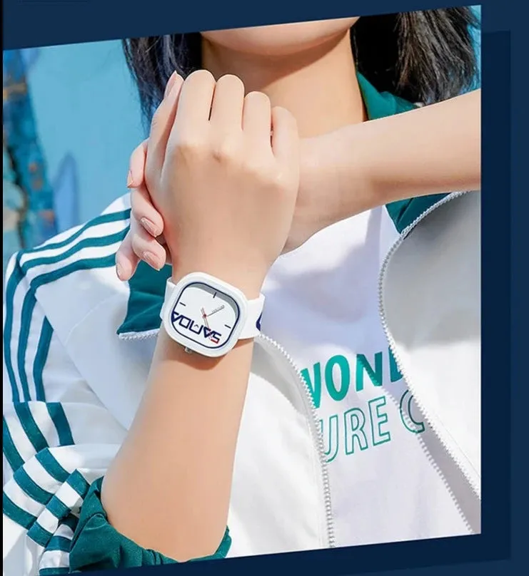 Suave Bold Face Silicone Watch