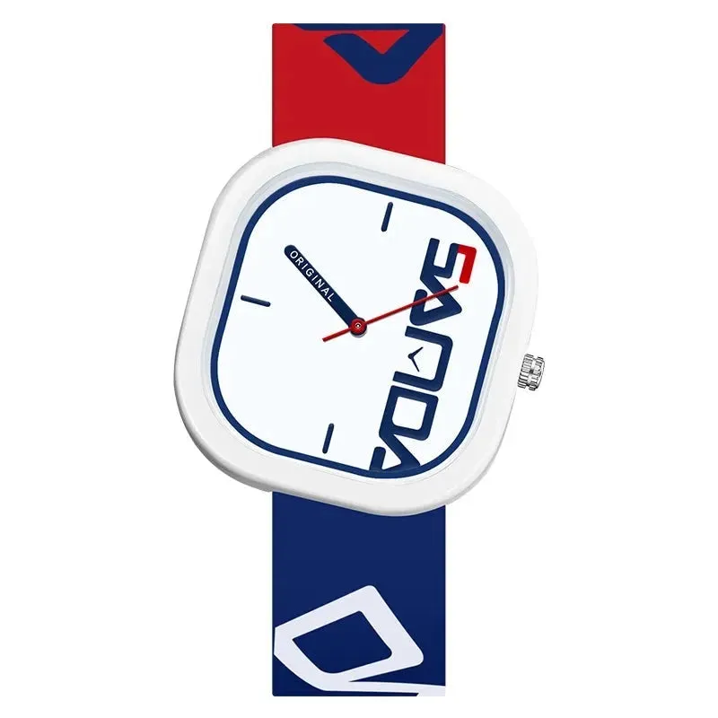 Suave Bold Face Silicone Watch