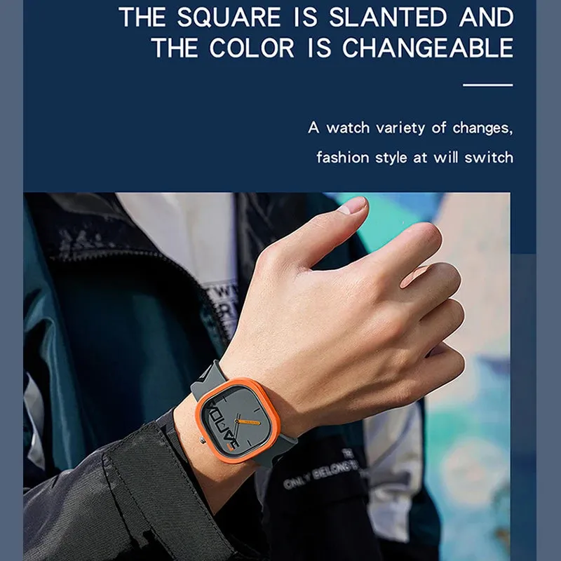 Suave Bold Face Silicone Watch
