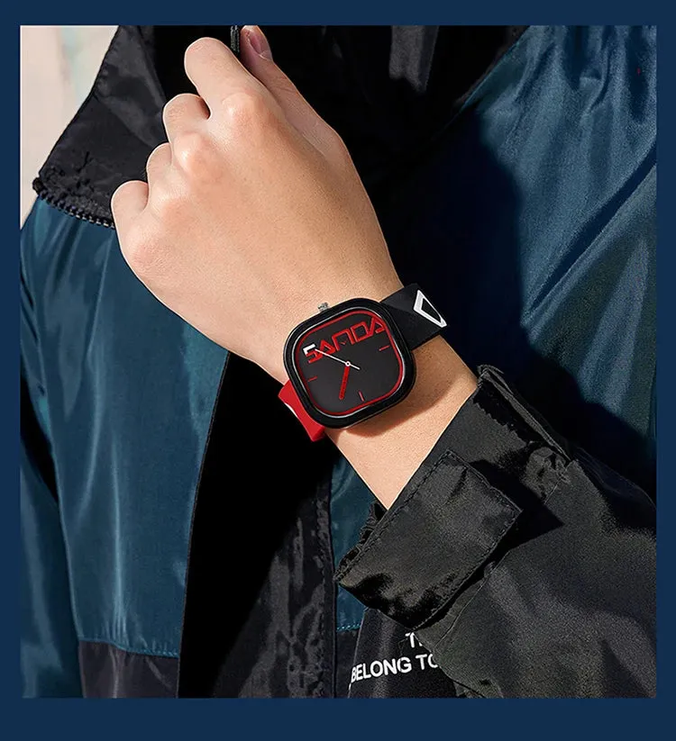 Suave Bold Face Silicone Watch