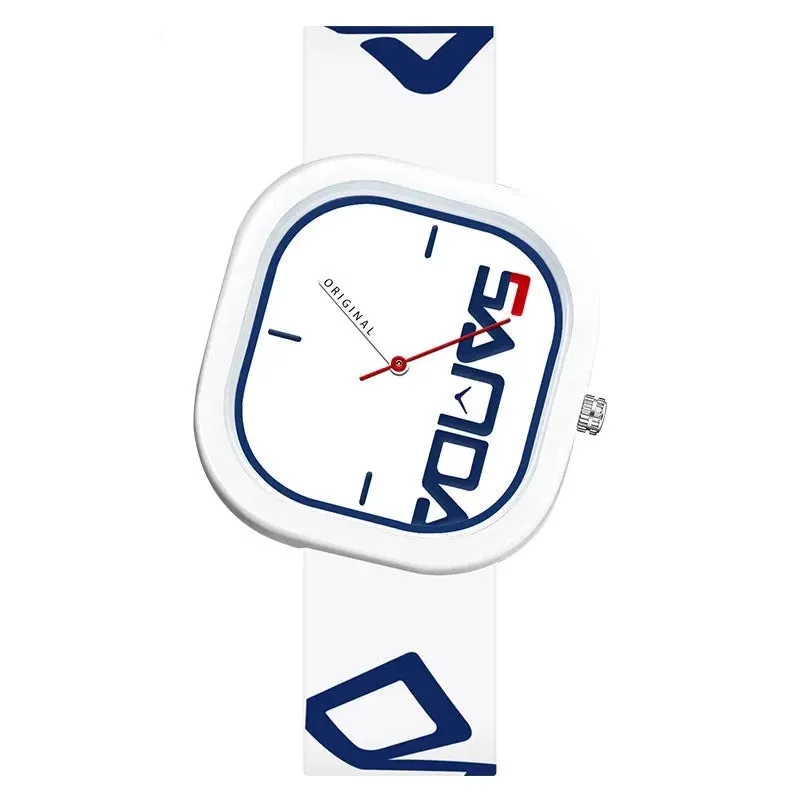 Suave Bold Face Silicone Watch