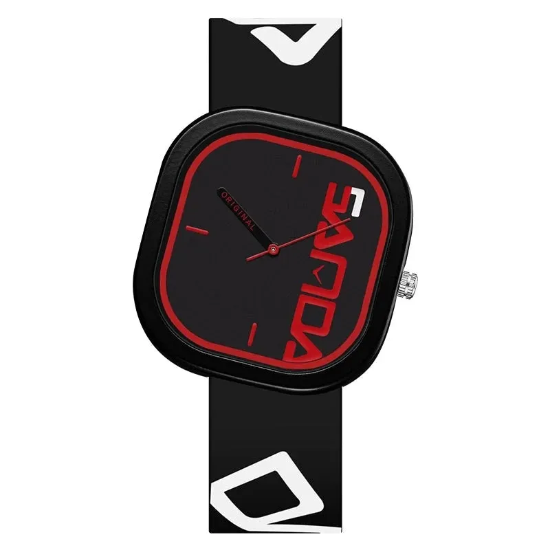 Suave Bold Face Silicone Watch