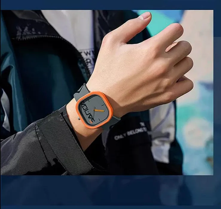 Suave Bold Face Silicone Watch