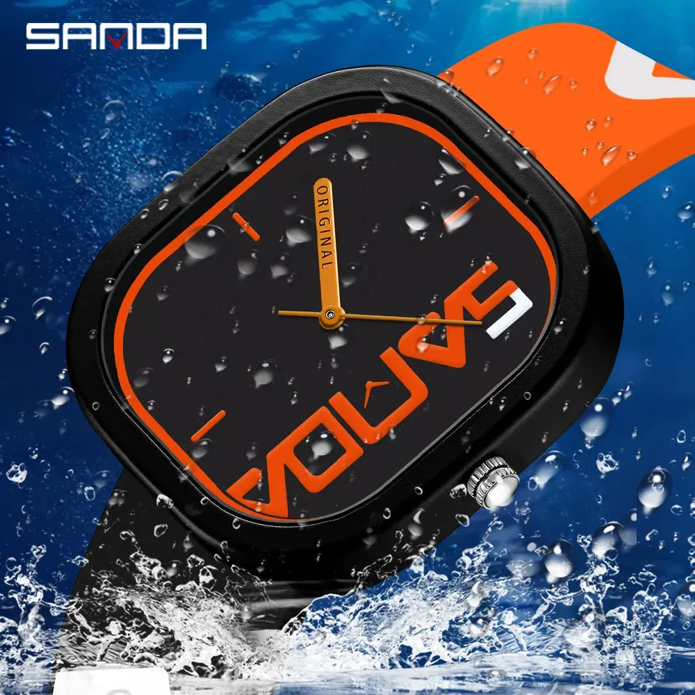 Suave Bold Face Silicone Watch