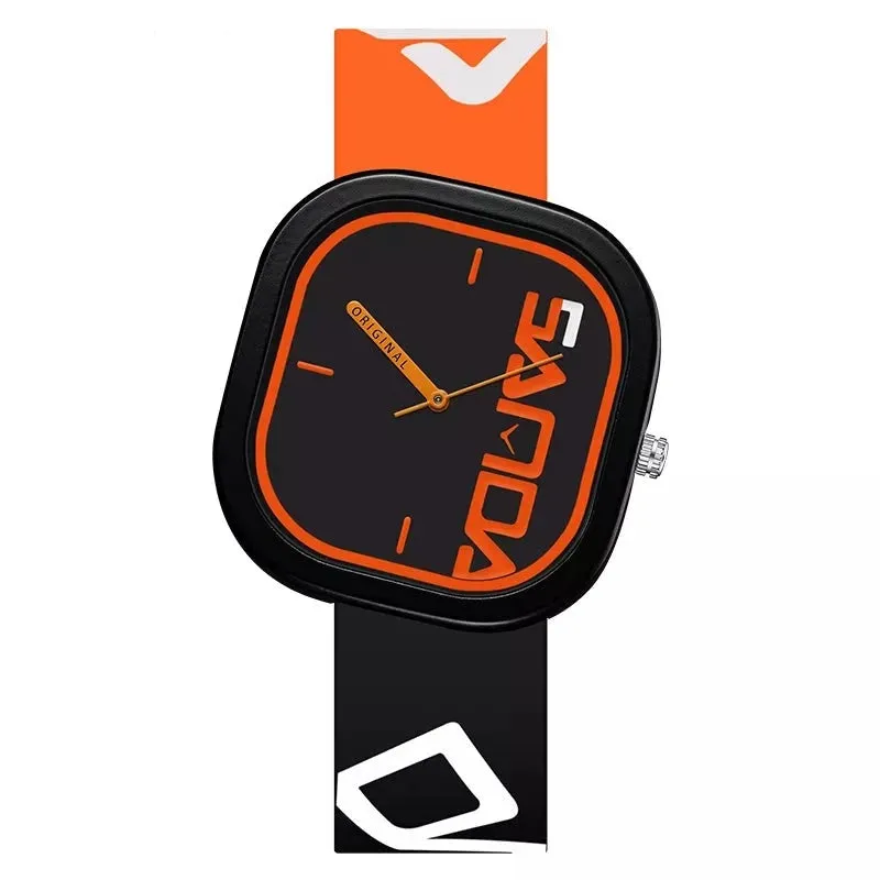 Suave Bold Face Silicone Watch