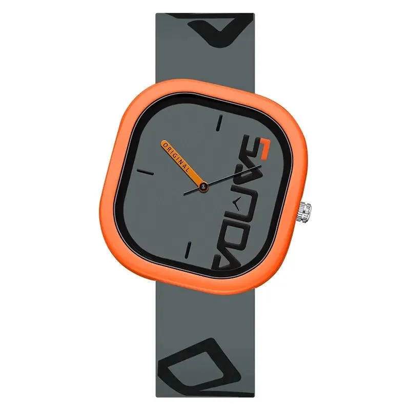 Suave Bold Face Silicone Watch