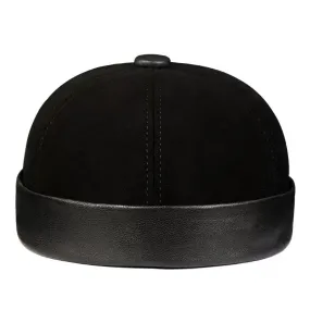Suede Brimless Hat