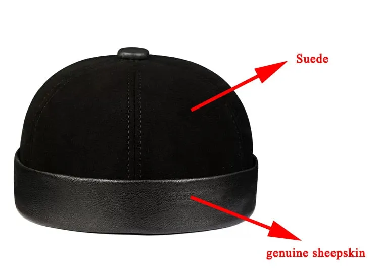 Suede Brimless Hat