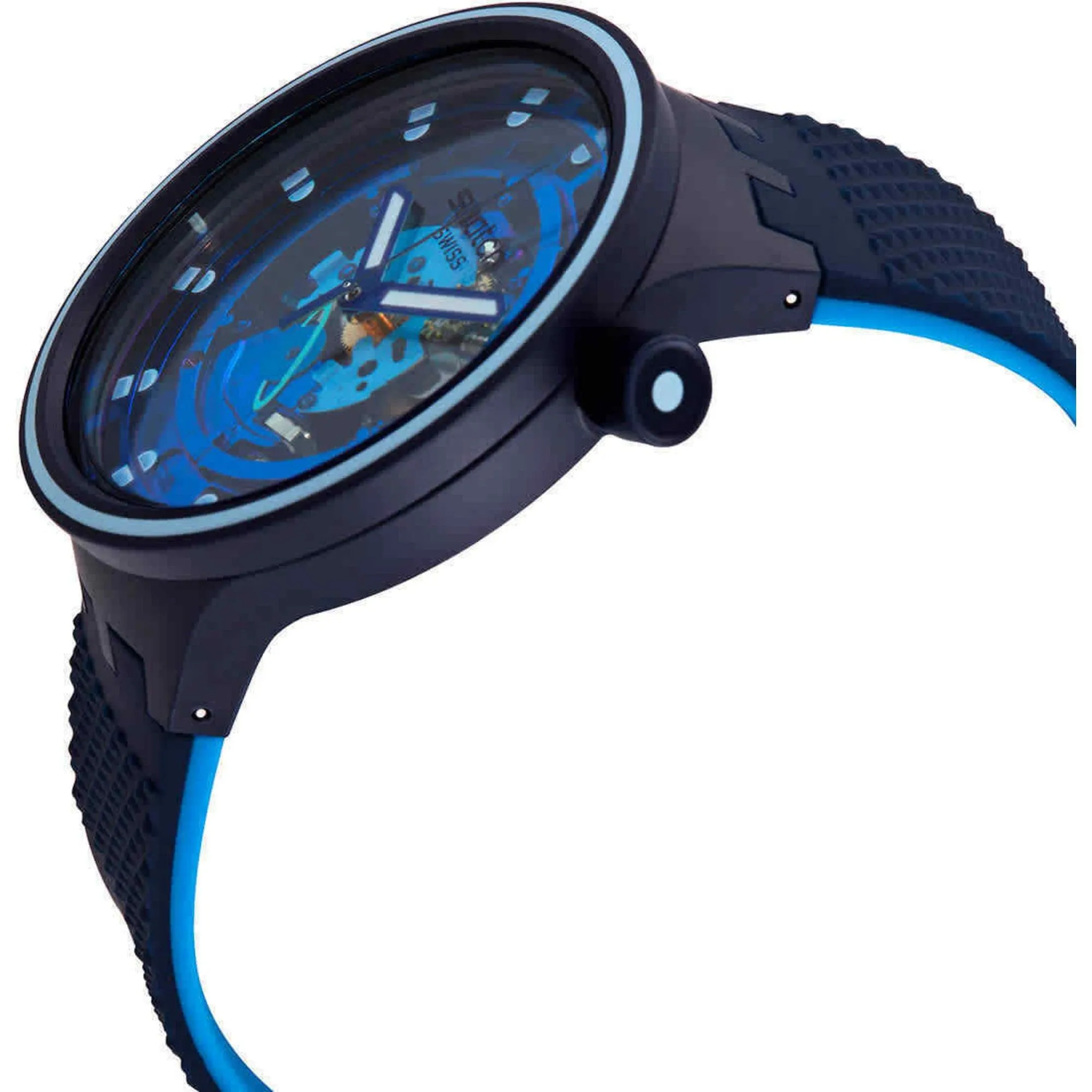 Swatch Unisex Watch - Big Bold Planets Second Home Quartz Skeleton Dial | SB01N101