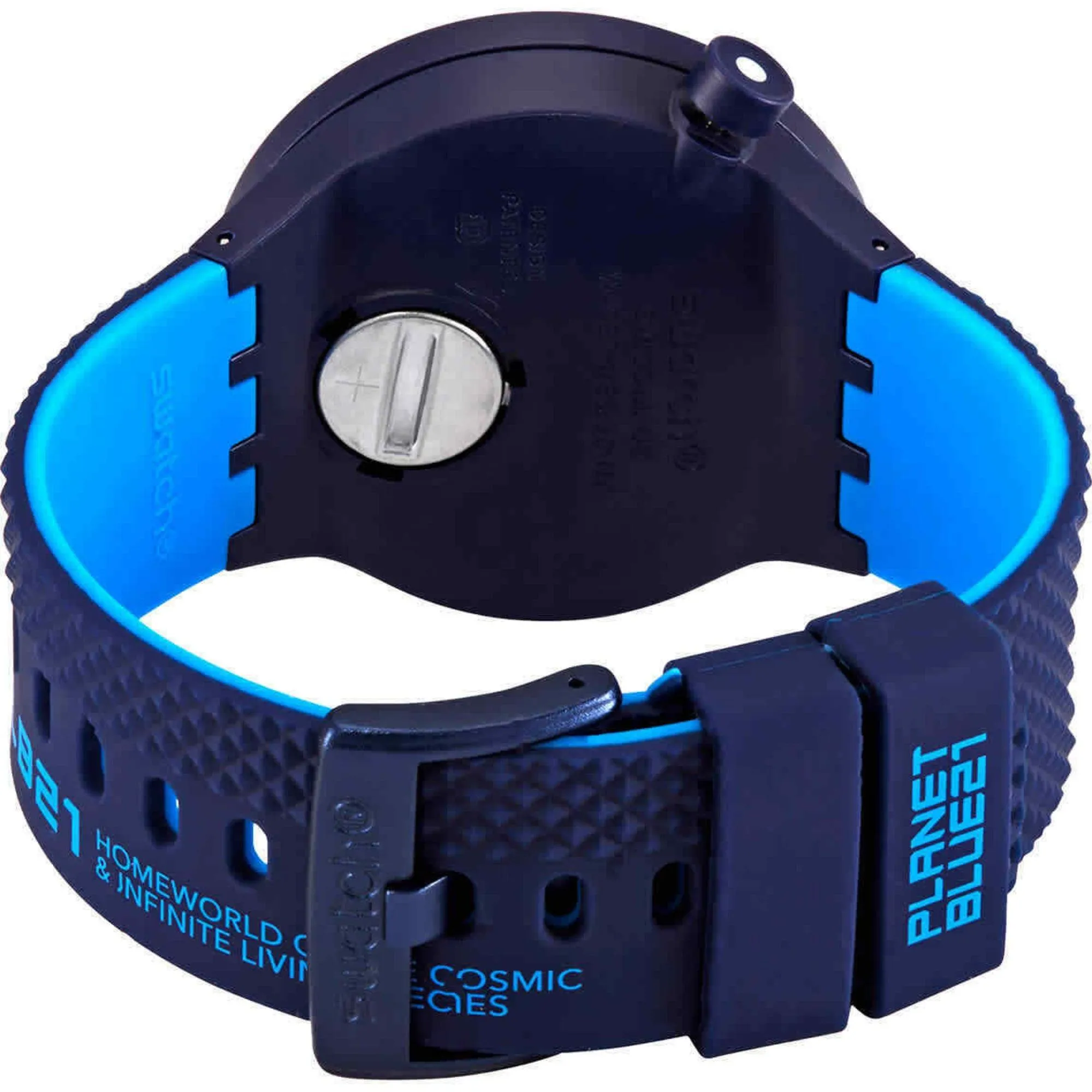 Swatch Unisex Watch - Big Bold Planets Second Home Quartz Skeleton Dial | SB01N101
