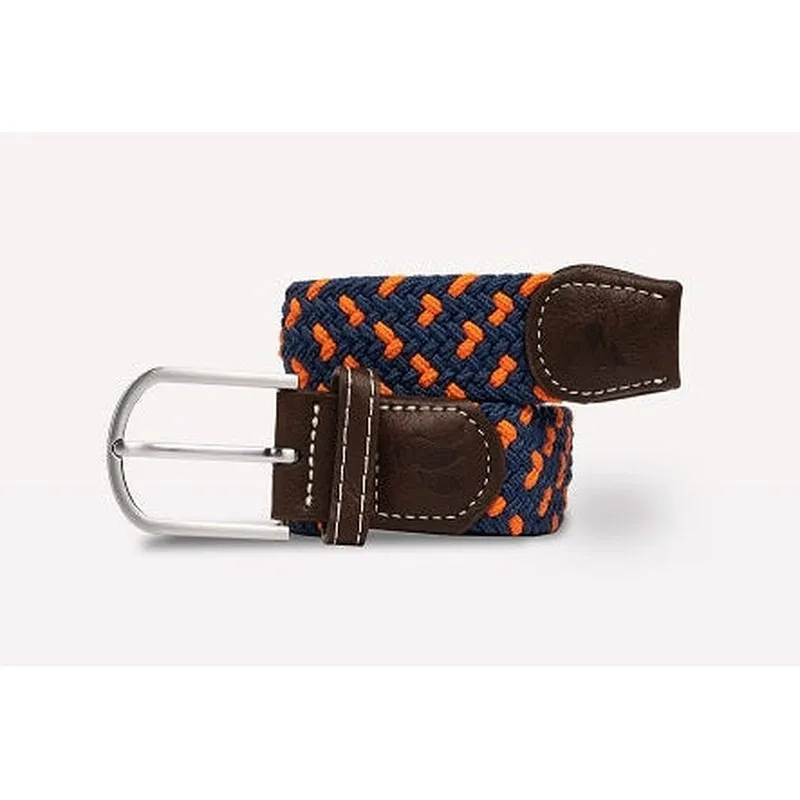 Swole Panda - Ladies Navy/Orange Spot Woven Recycled Belt