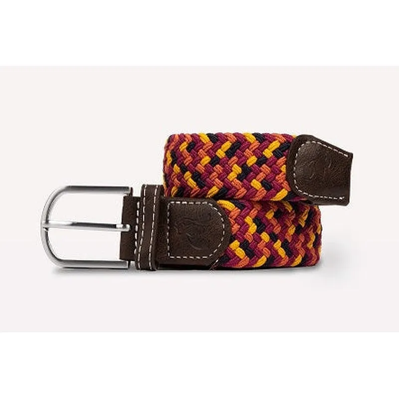 Swole Panda - Ladies Orange/Yellow Zigzag  Woven Recycled Belt