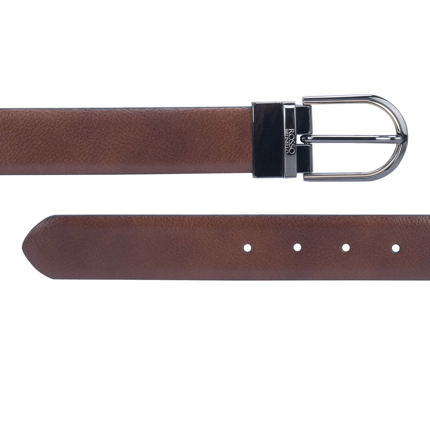 Tan Wax Reversible Men's Belt