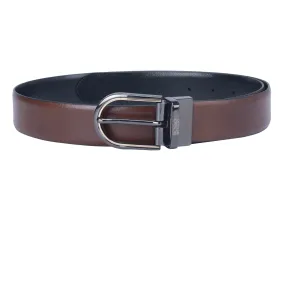 Tan Wax Reversible Men's Belt