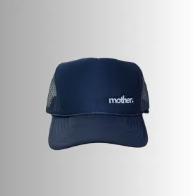 The Mini Mother Embroidered Women's Trucker Hat - Navy