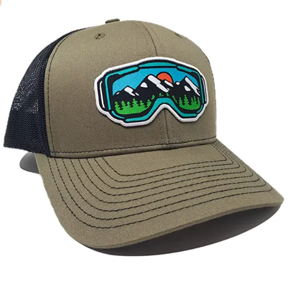 ThreadBound Outdoor Trucker Hat  - Snow Goggle Design