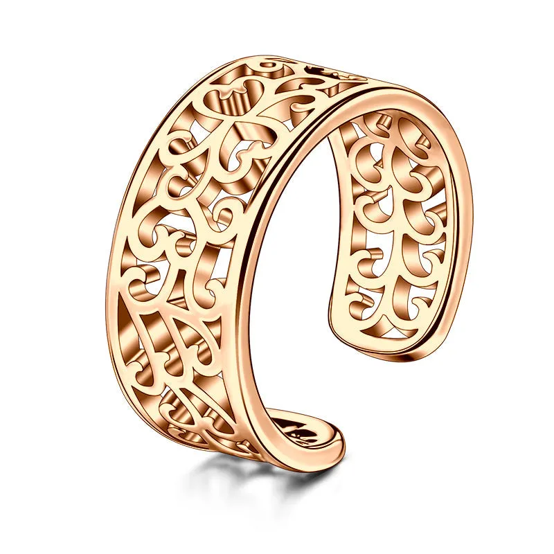 Toe Ring With Hollow Texture