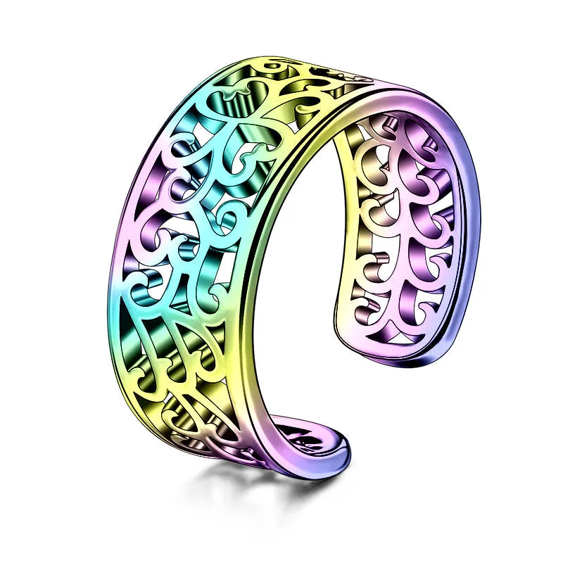 Toe Ring With Hollow Texture