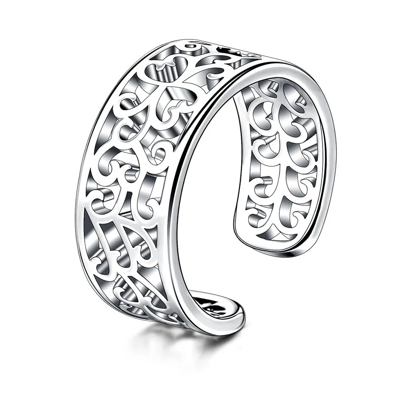 Toe Ring With Hollow Texture