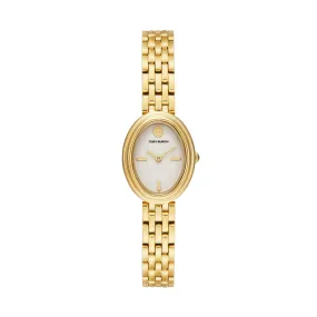 Tory Burch The Oval Gold Tone Analogue Watch TBW6032