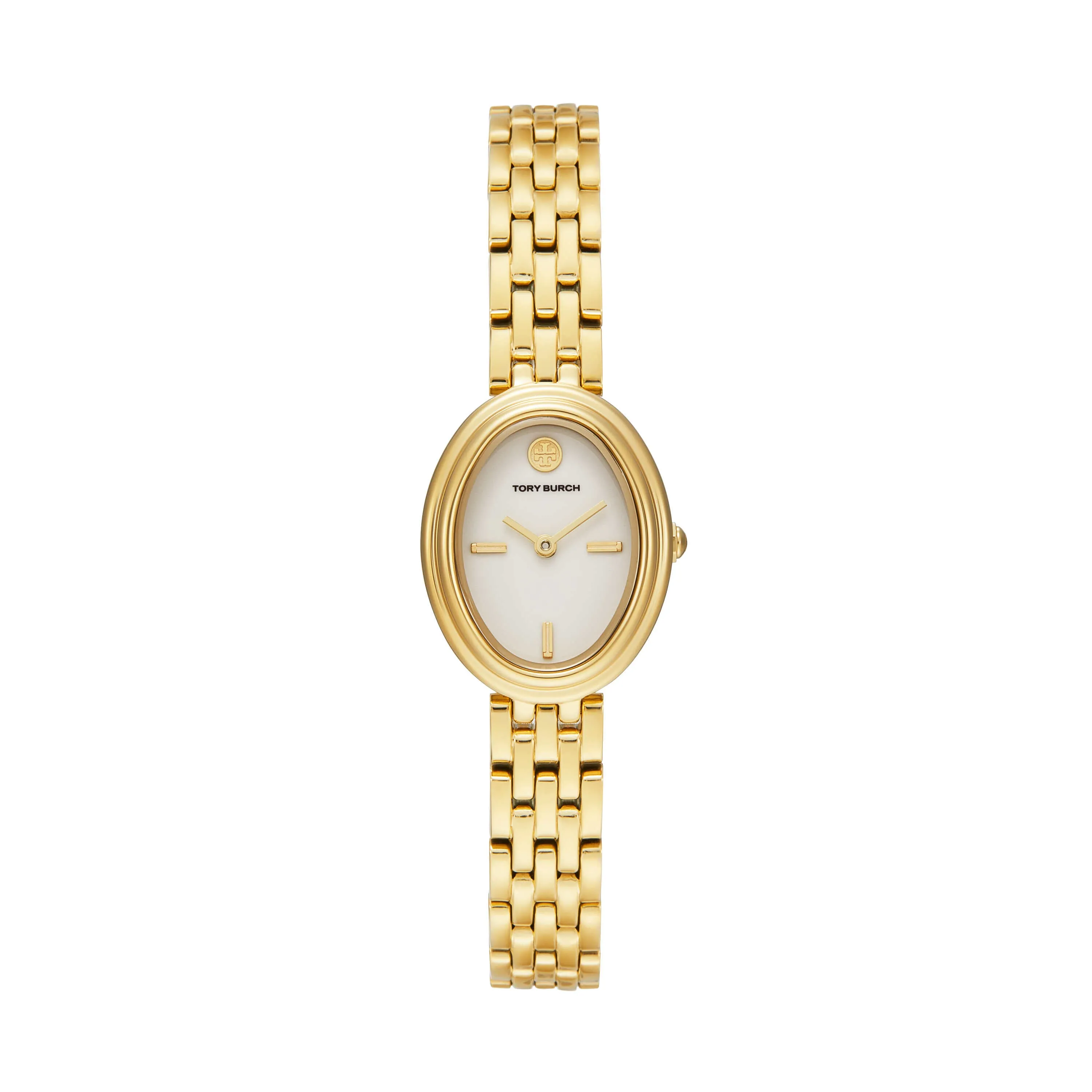 Tory Burch The Oval Gold Tone Analogue Watch TBW6032