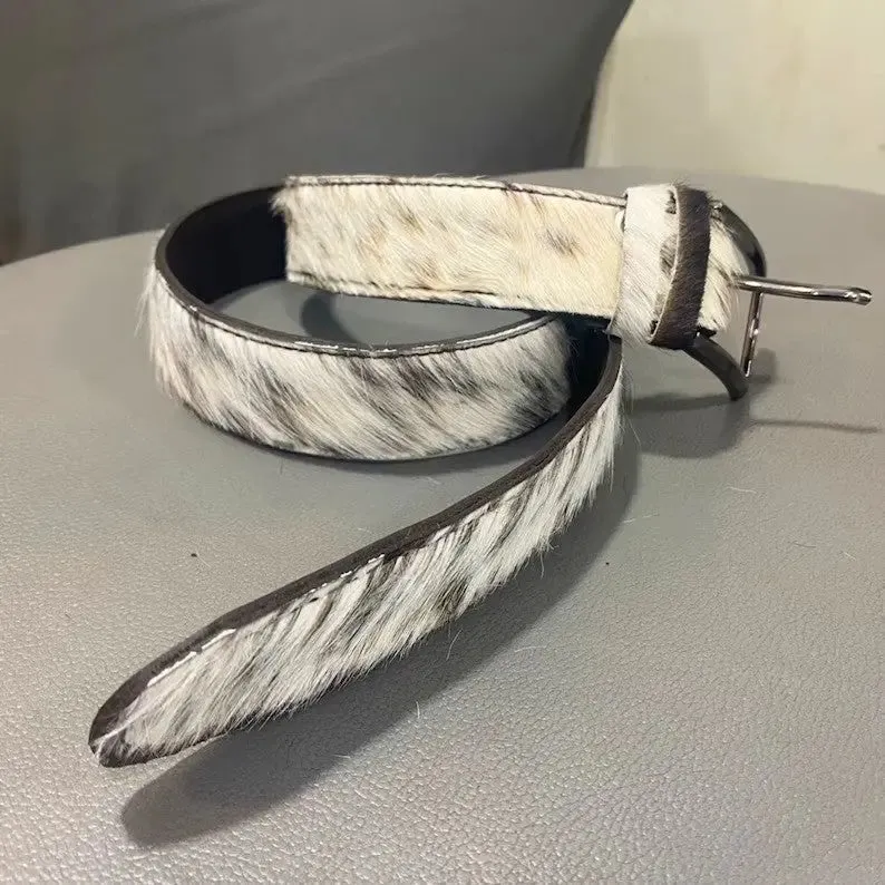 Tricolor Cowhide Leather Belts