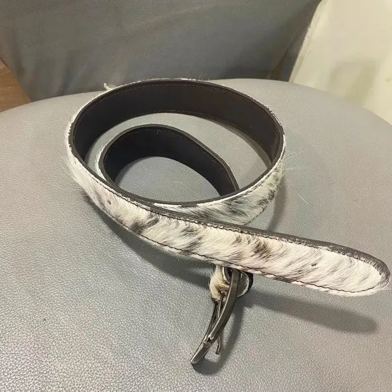 Tricolor Cowhide Leather Belts