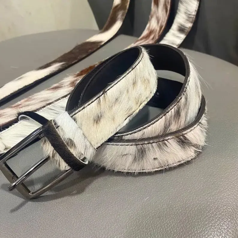 Tricolor Cowhide Leather Belts