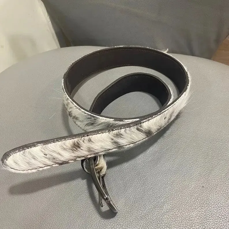 Tricolor Cowhide Leather Belts