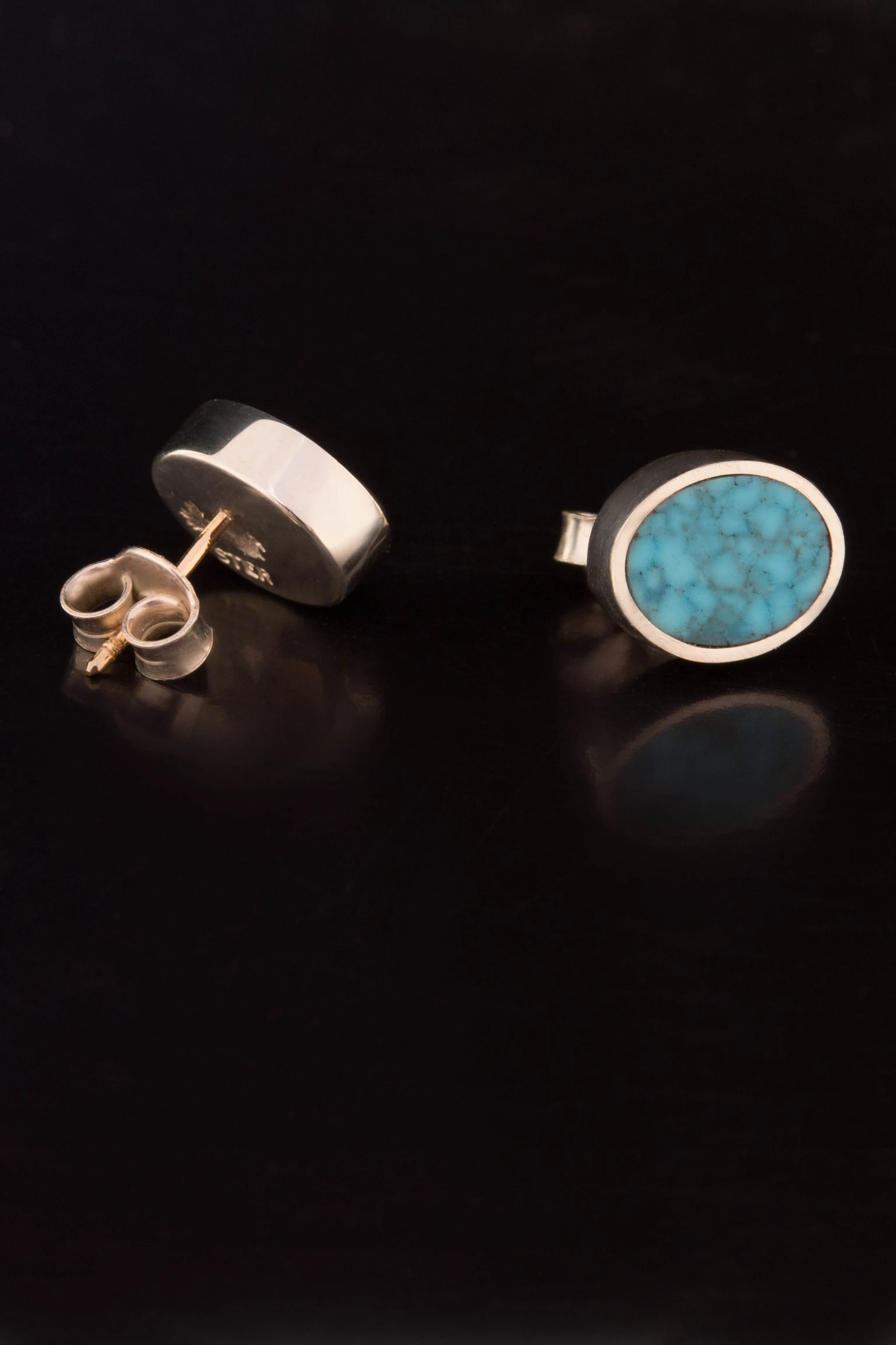 Turquoise and Sterling Silver Earrings