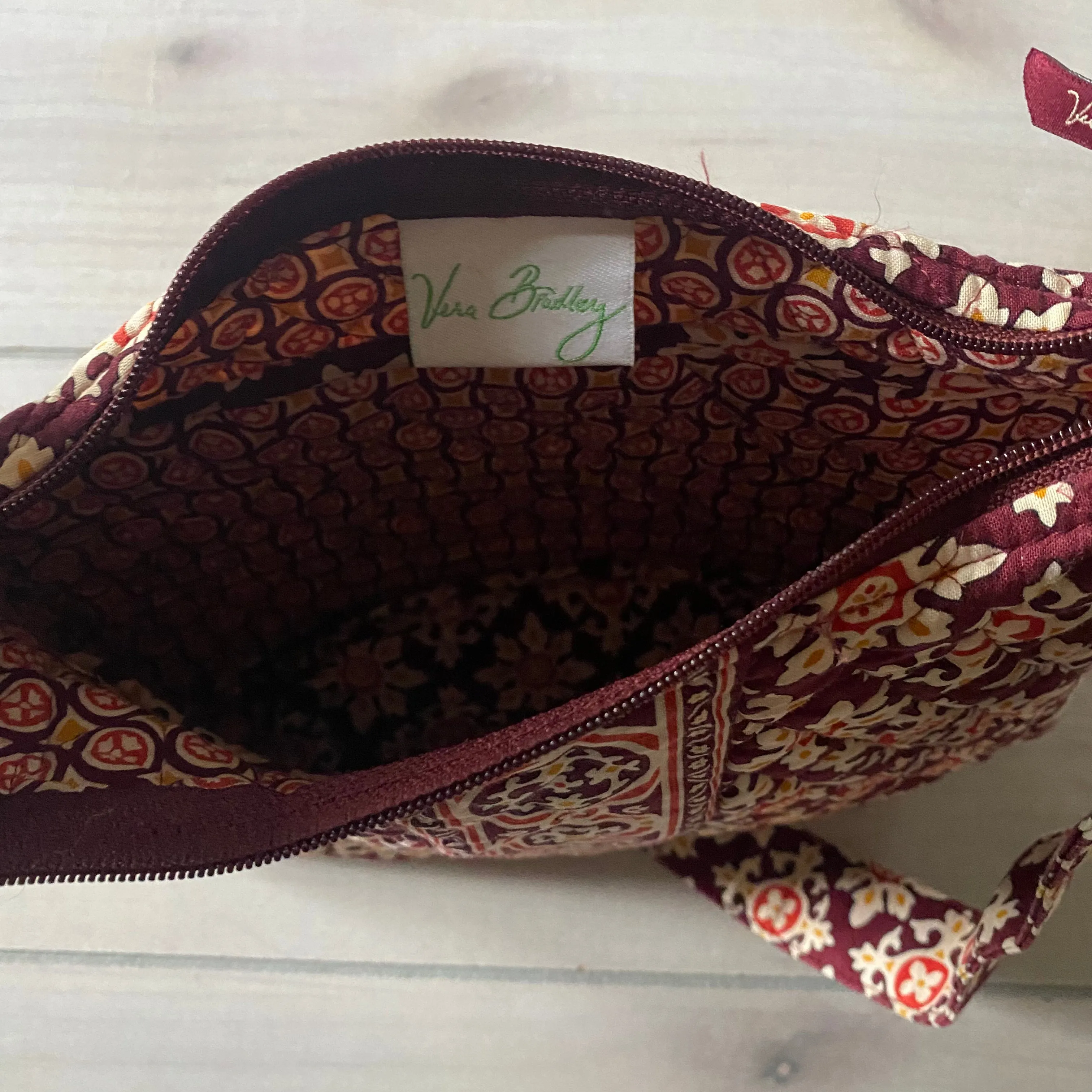 Vera Bradley Medallion Maroon Crossbody Handbag
