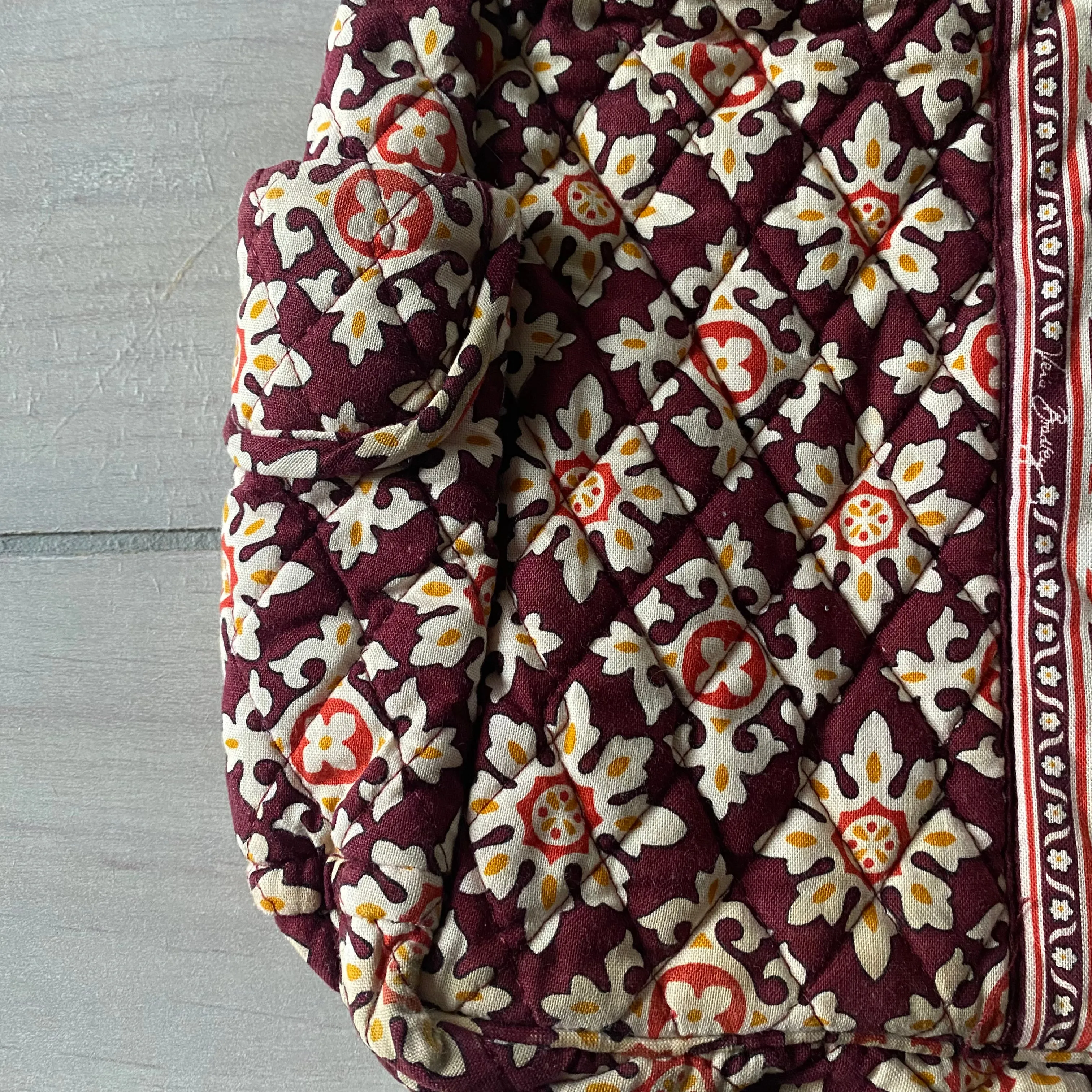 Vera Bradley Medallion Maroon Crossbody Handbag