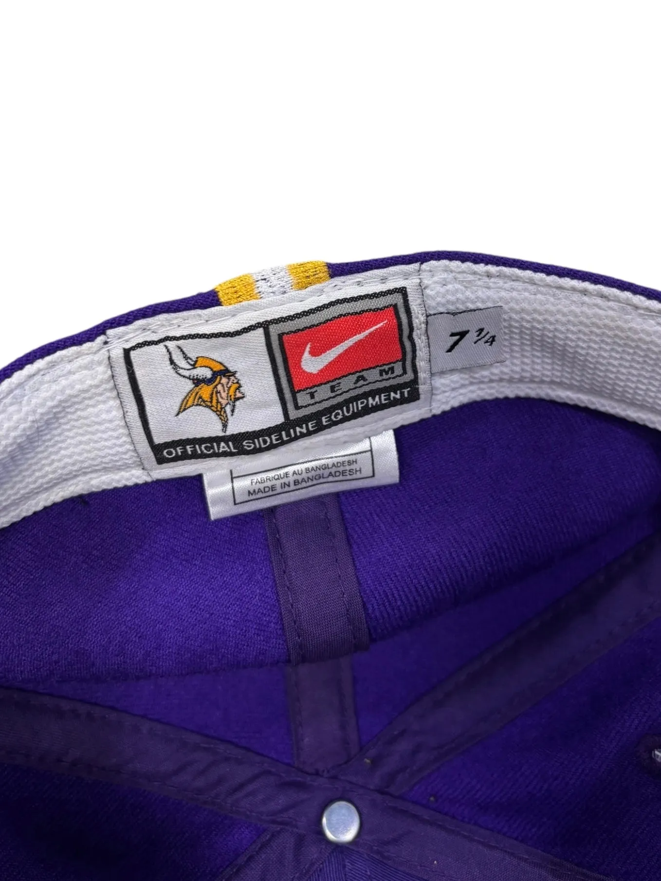 Vintage 90s NFL Nike Minnesota Vikings Purple Fitted Hat