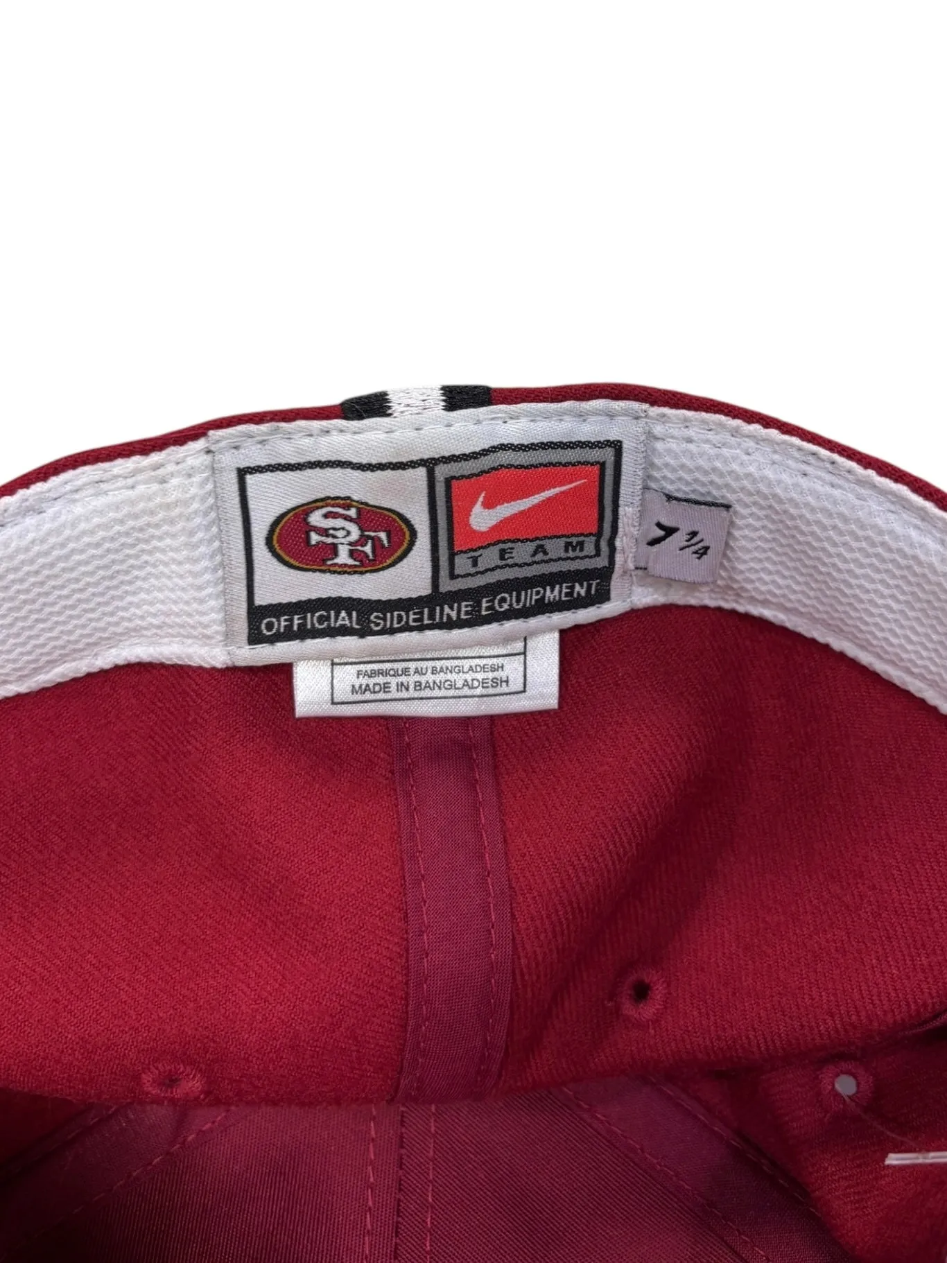 Vintage 90s NFL Nike San Francisco 49ers Red Fitted Hat